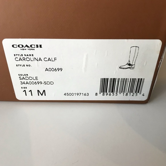 NEW Coach Carolina Knee High Riding Boot - Picture 6 of 8